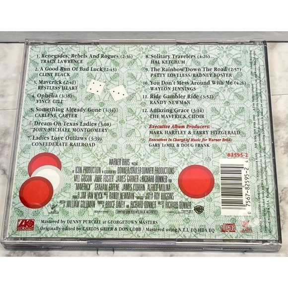 Maverick CD Original Motion Picture Soundtrack 1999 Various Artists 12 Tracks - Picture 3 of 6
